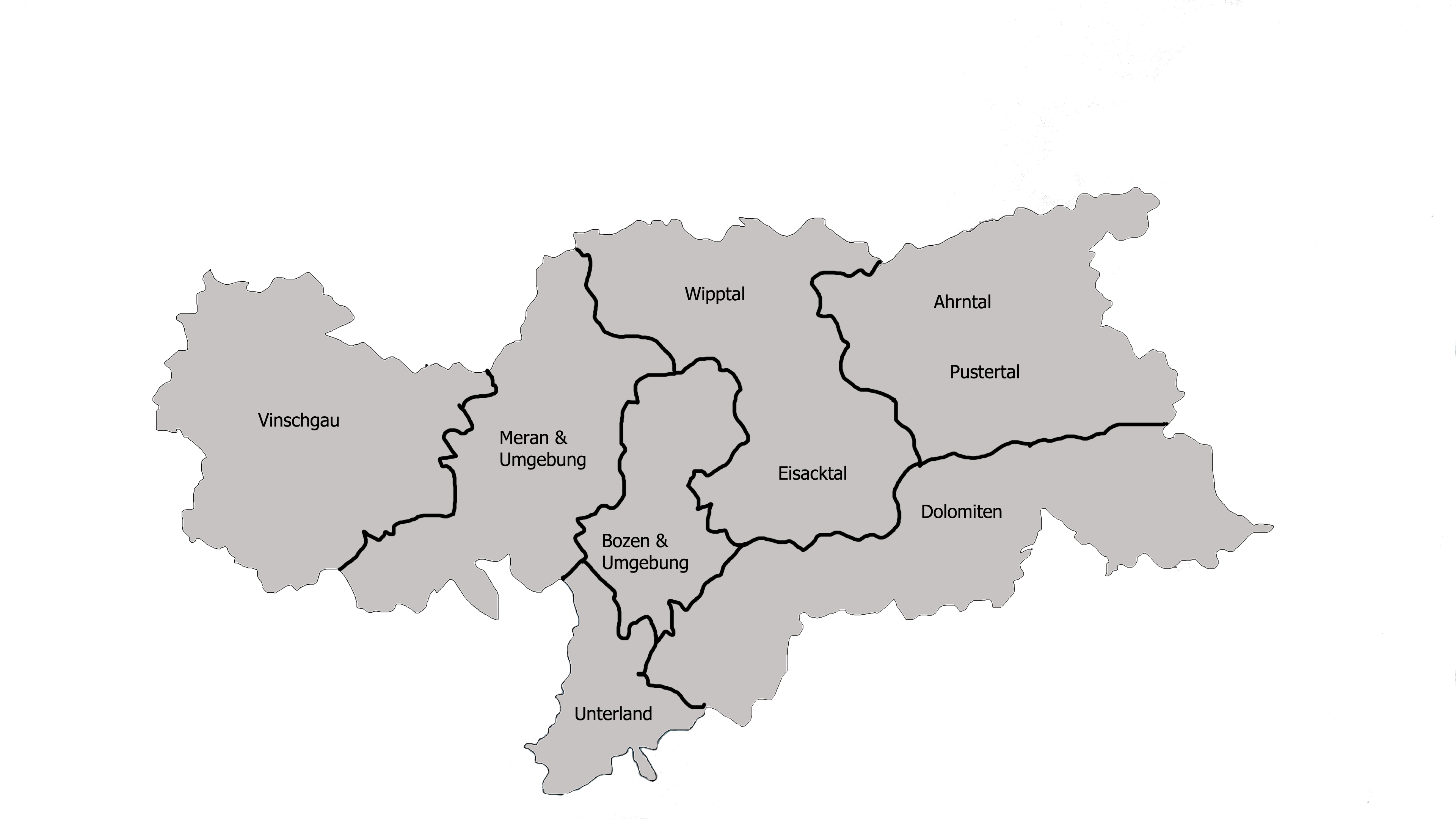 Die Regionen Südtirols - rollin&rsquo; alps