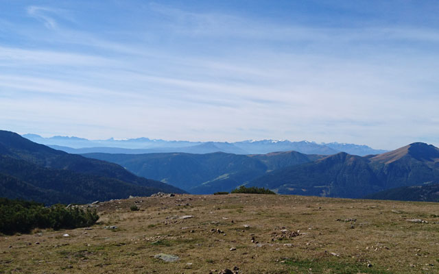 View of the Austrian and Swiss mountains