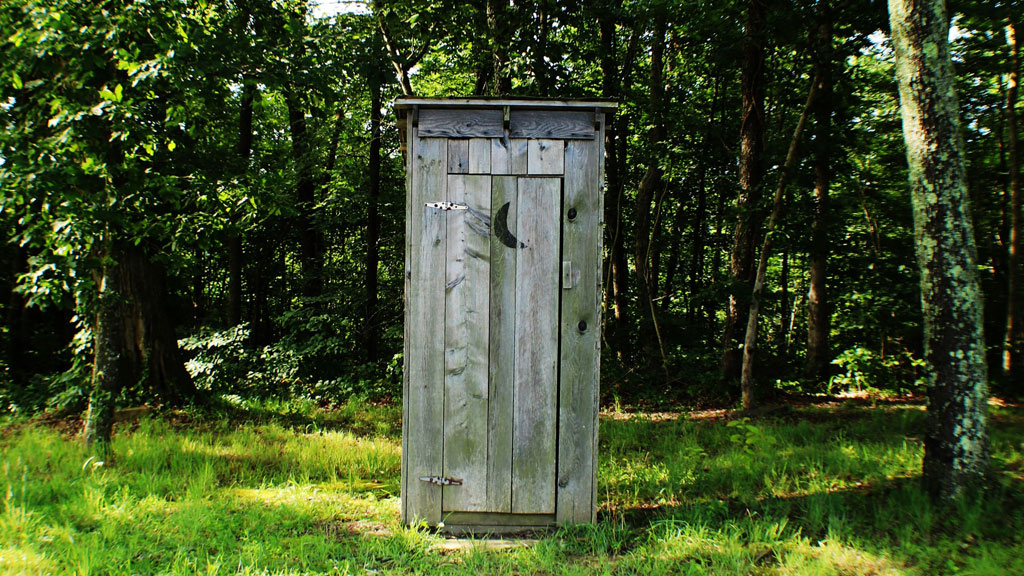 Toilette im Wald