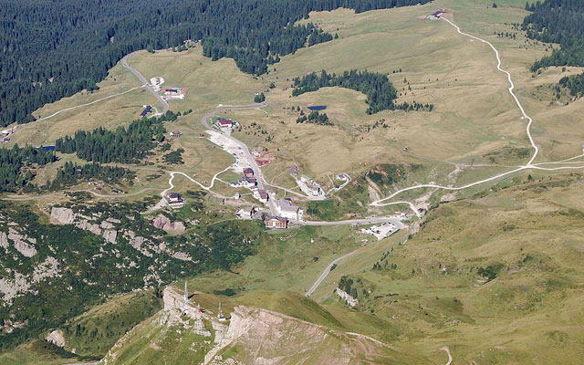 View of the pass from above